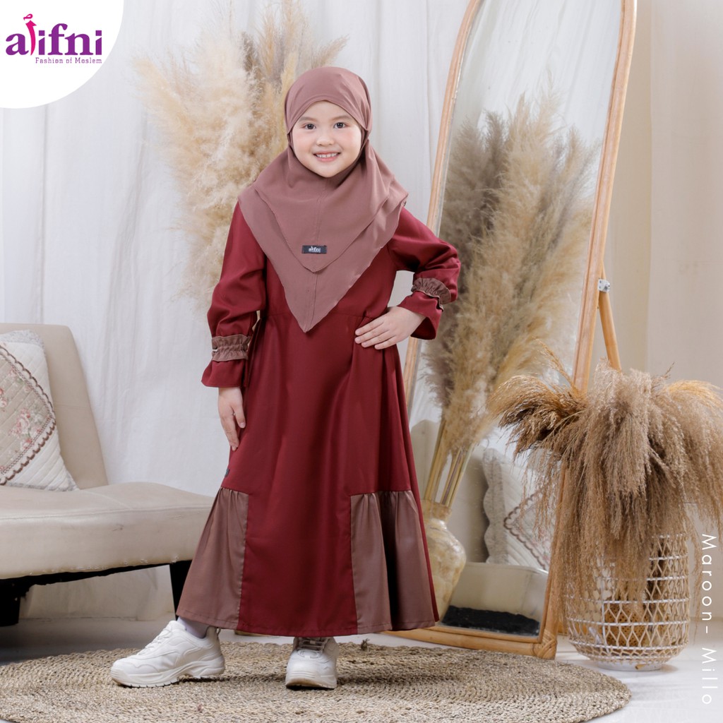 GAMIS ANAK SARIMBIT AVOLLA BAHAN KATUN TOYOBO ADEM
