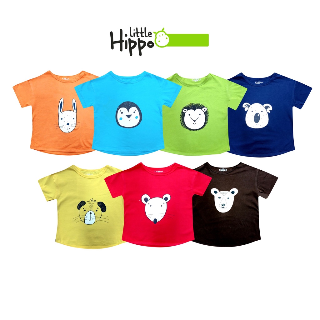 Baju Kaos Anak Ost Little Hippo Kaos Atasan anak Littlehippo Baju Anak 2 -5 Tahun unisex Baby Premium