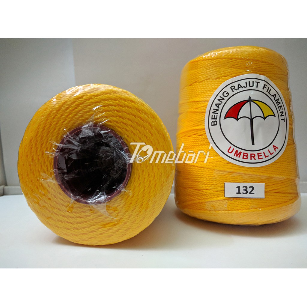 BENANG RAJUT NILON UMBRELLA / PAYUNG KUNING JERUK SUNKIST U- 132