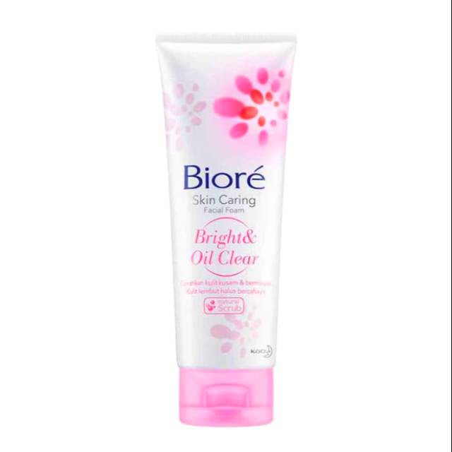 Biore Skin Caring Bright &amp; Oil Clear Facial Foam Sabun Wajah Berminyak