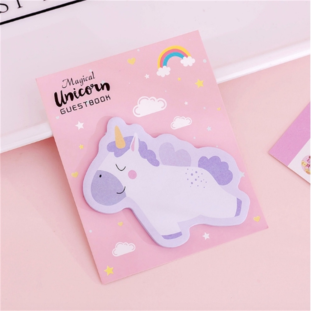 2PCS Lucu Unicorn Memorandum Post-it Notes