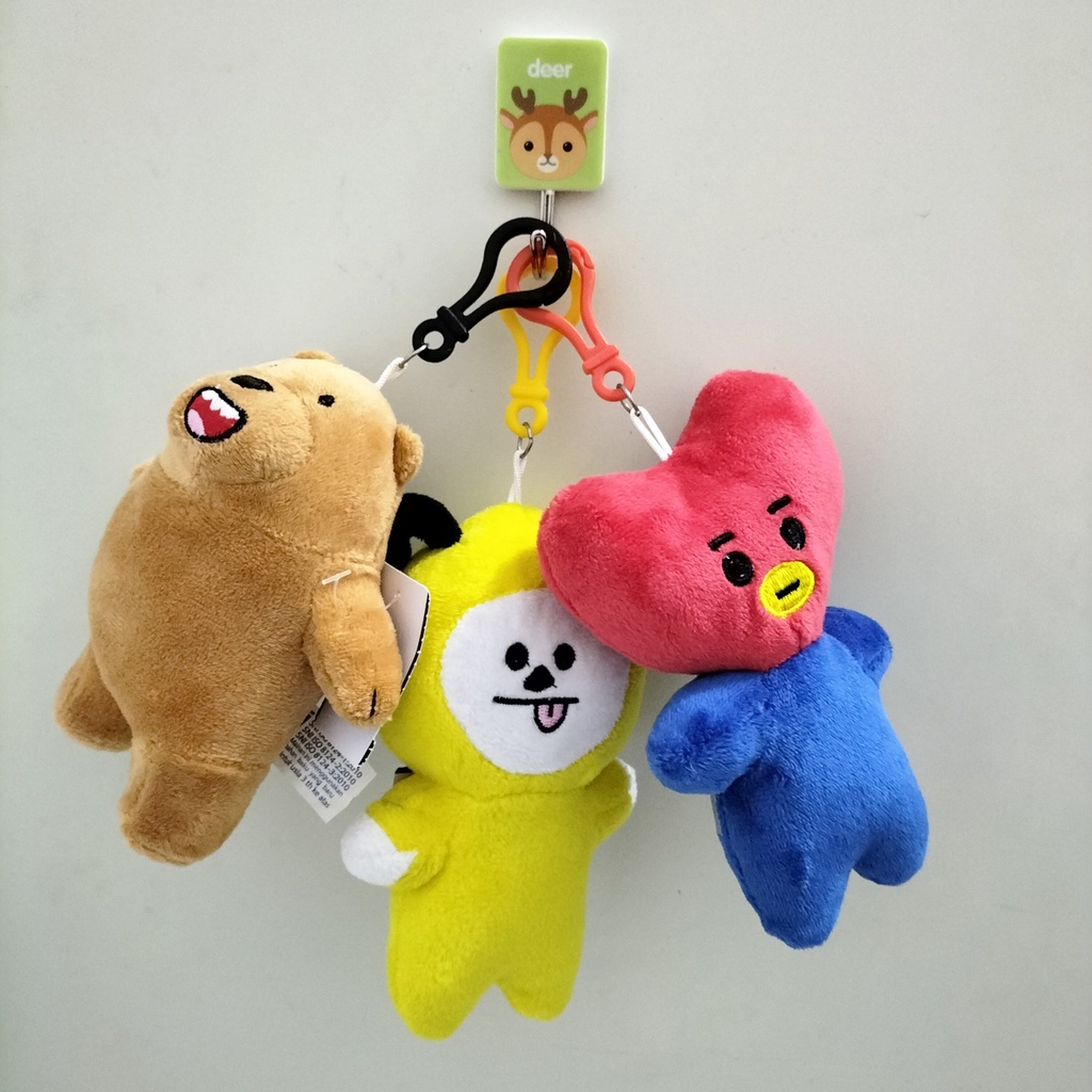 Gantungan kunci boneka BT21 gantungan kunci BTS gantungan tas lucu askesoris tas boneka lucu gantungan kunci murah