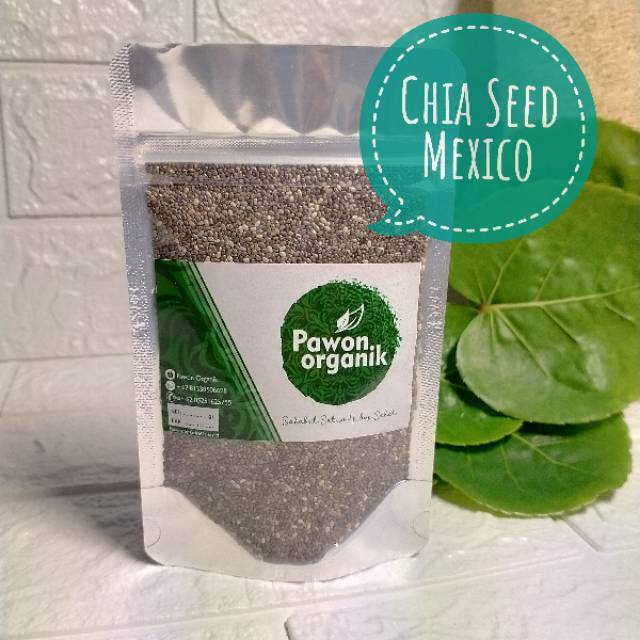 Organik Black Chia Seed Mexico 50gr 50 gr Organic chiaseed hitam chiaseeds seeds jsr MPASI diet keto