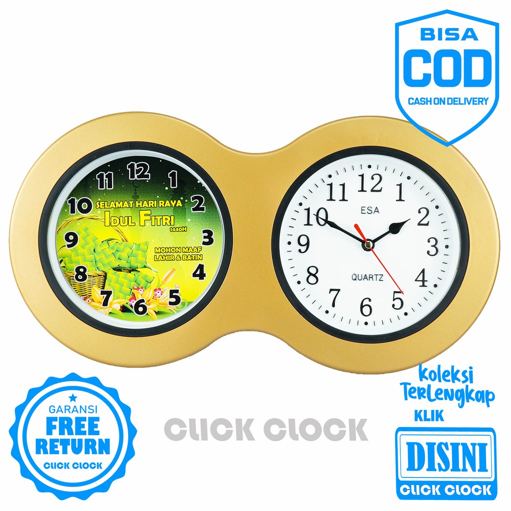 Jam Dinding Polos Dekorasi Rumah Wall Clock Bagus Keren Esa 262