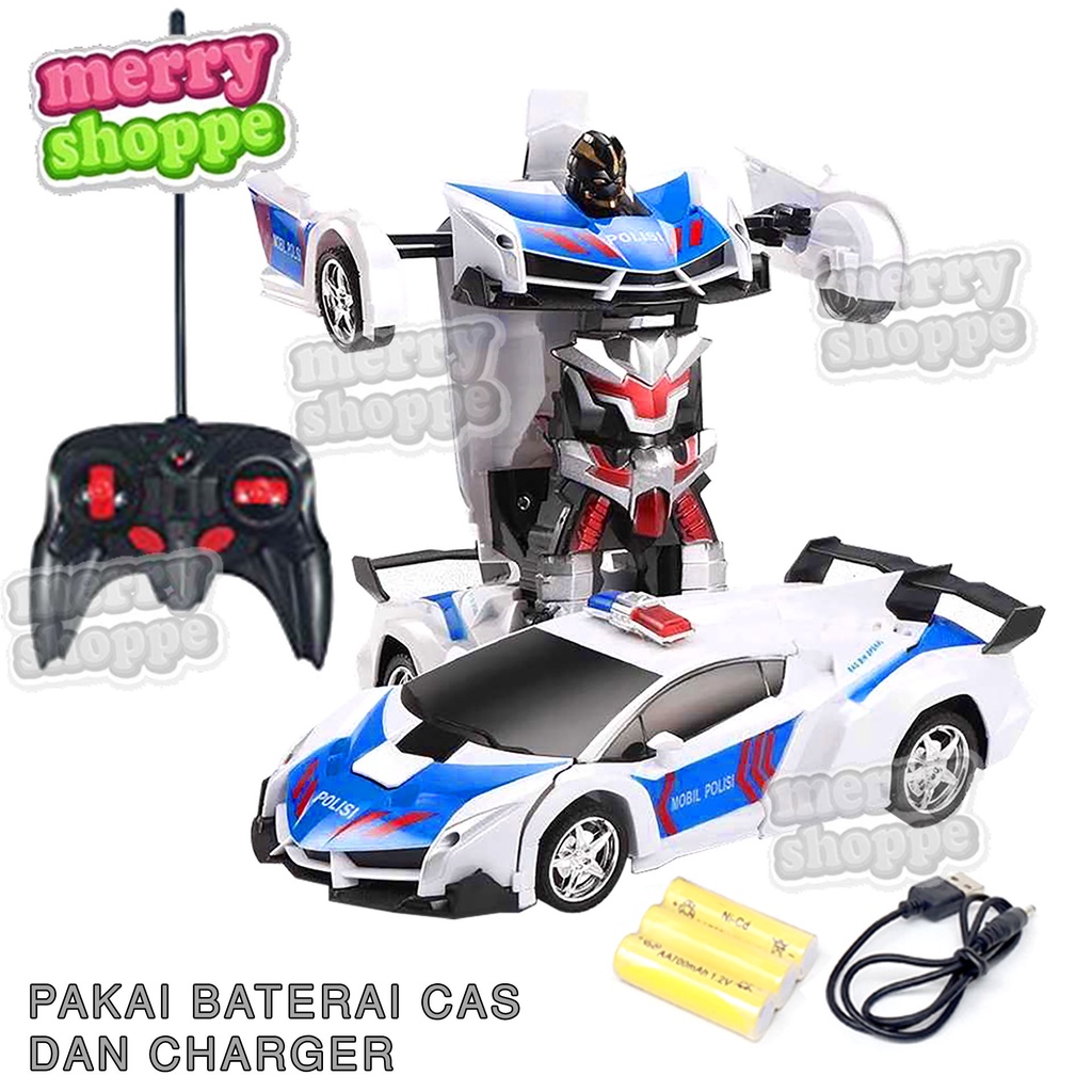 Remote Control RC Mobil Berubah Jadi Robot Polisi