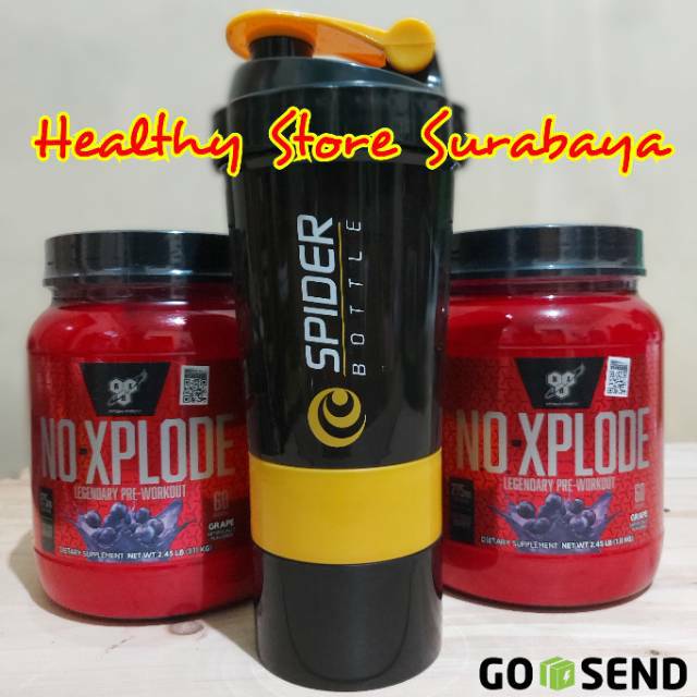 BSN NO Xplode 60 Serving Pre Workout Nitric Oxide Noxplode PreWorkout Pre-Workout BPOM