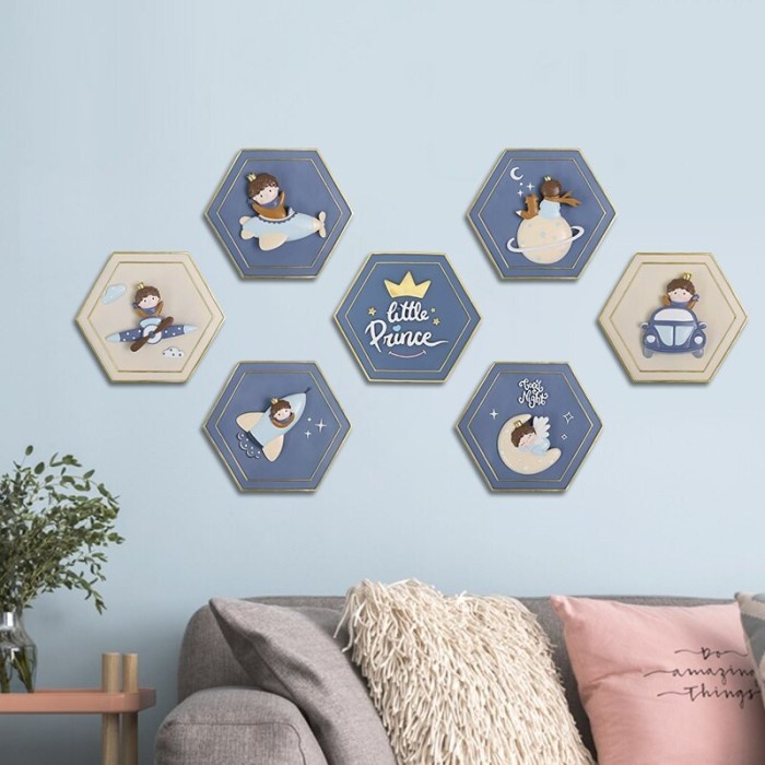 Pajangan Hiasan Kamar Anak Estetik 3D Wall Decoration Hanging Kids Boy