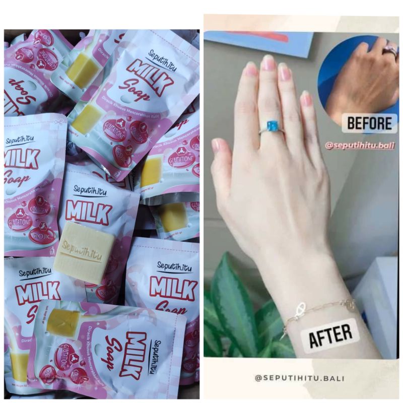 SEPUTIH ITU Sabun Susu Milk Soap Vitamin Whitening Pemutih BPOM/SABUN PEMUTIH