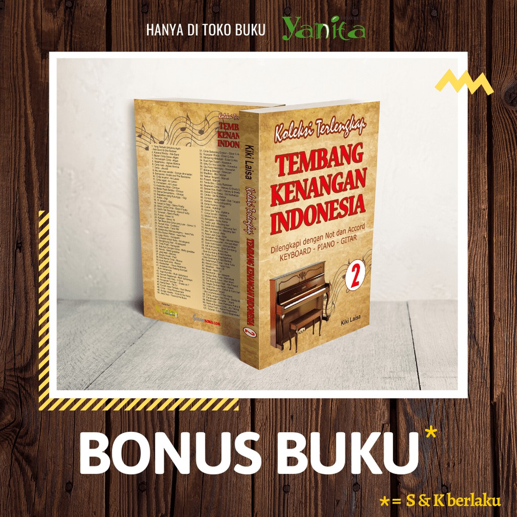 Yanita Buku Musik &amp; Lagu Koleksi Terlengkap Tembang Kenangan Indonesia 2