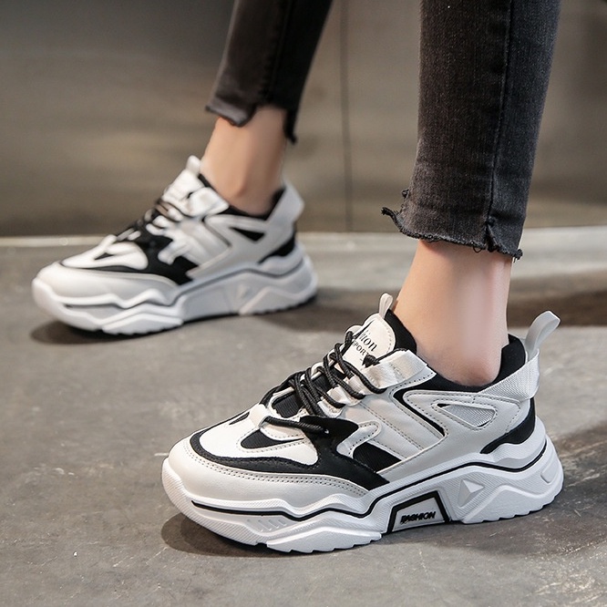 TBIG Size 36 - 41 Sepatu Sneakers Import SPORTFASH1 Wanita Sepatu Korea Style Sekolah Kuliah