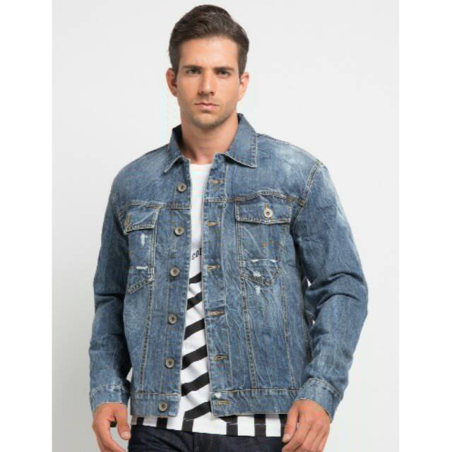 Jual BB Denim Jaket Pria - Bombboogie | Shopee Indonesia