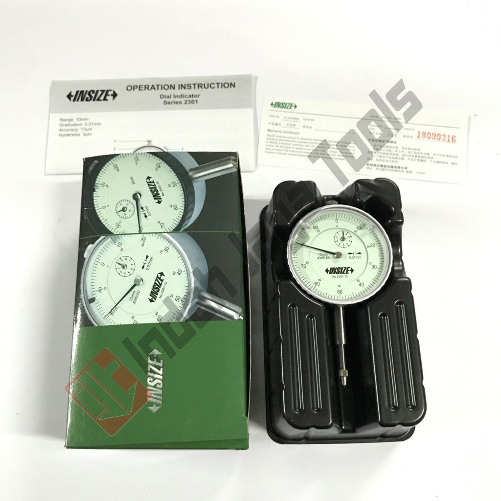 INSIZE 2301-10 Dial Indicator 10 mm Analog Metric sekelas