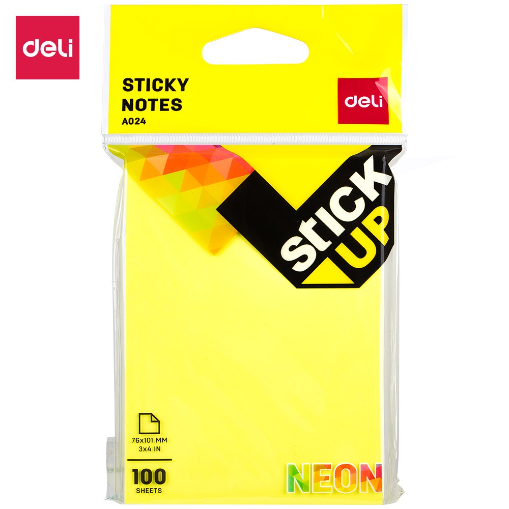 

DELI STICKY NOTE 3IN*4IN ASST. EA02402