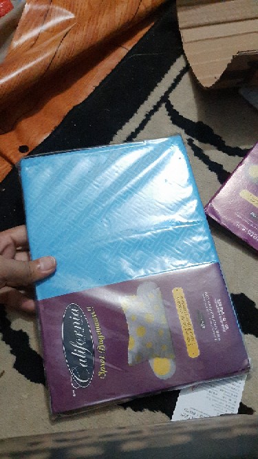 Ww Paket Sarung Bantal & Guling - Polos Emboss - Pilihan Warna Part 2 - California