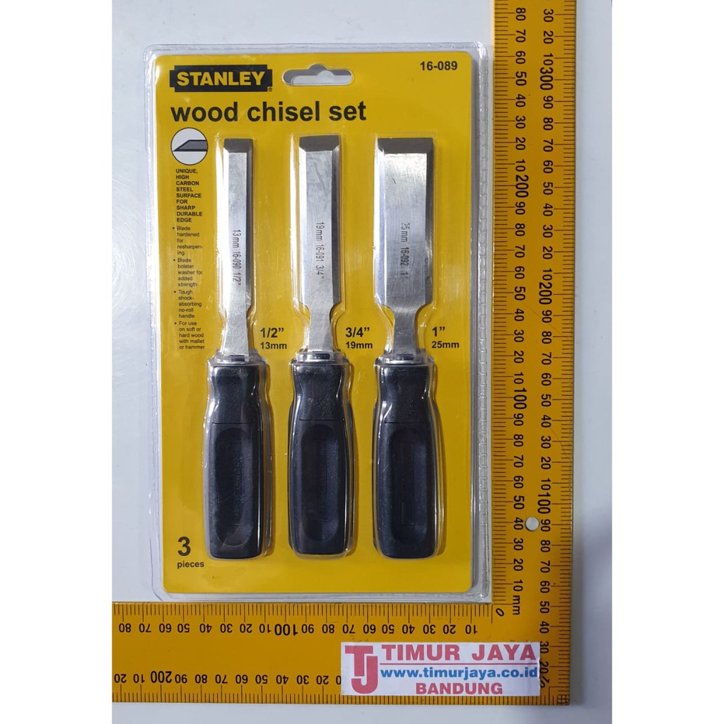 TEKIRO Wood Chisel PAHAT KAYU HEAVY DUTY SET 3 pcs