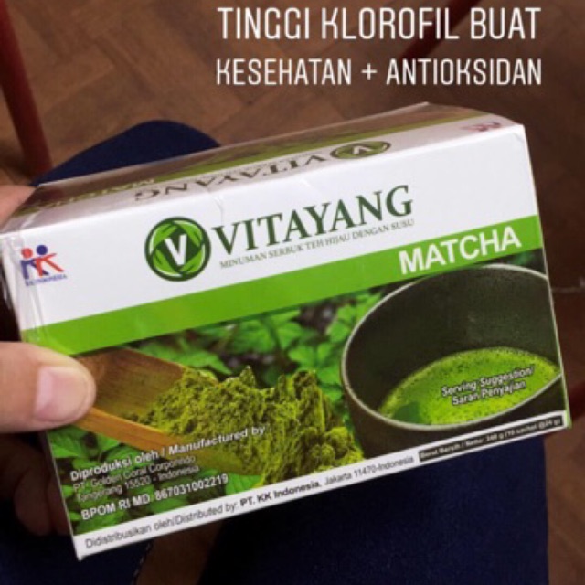 

Minuman Vitayang Matcha / serbuk matcha Teh Hijau ber klorofil