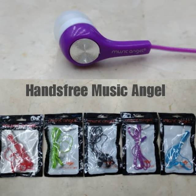 Headset Music Angle / Handsfree Murah / Earphone Biasa / Musik enjel Bass