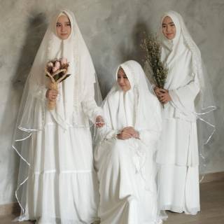 GAMIS SET AKAD BY HIJAB  ALILA  GAMIS WALIMAH Gaun Nikah 