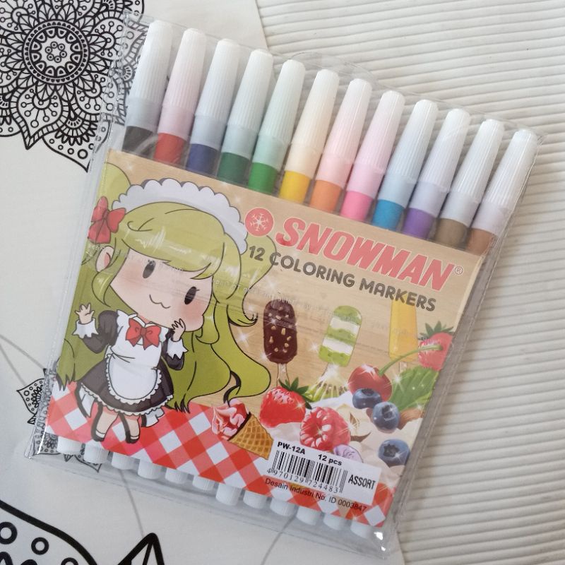 

Spidol Warna Snowman (Isi 12)