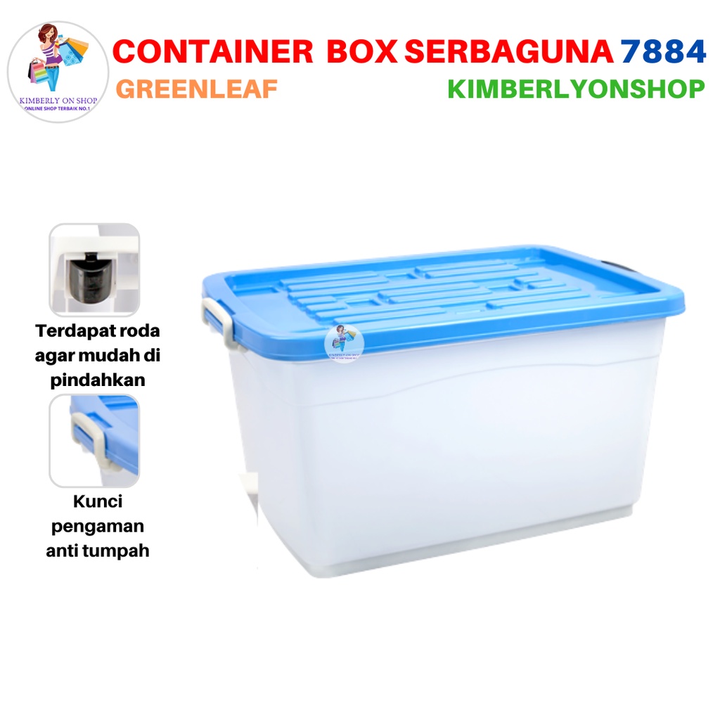 Container Box Tempat Penyimpan 160 Liter 7884 Sierra Green Leaf