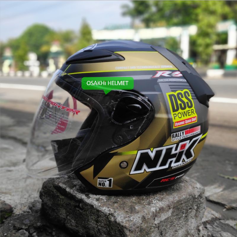 NHK R6 Rally Gold Black Doff Motif DSS Power -Professional Racing Helmet- Technology From Japan