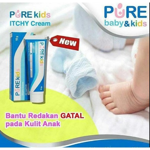 PURE Kids Itchy Cream Baby Pereda Gatal Dan Biang Keringat Bayi 15 Gram