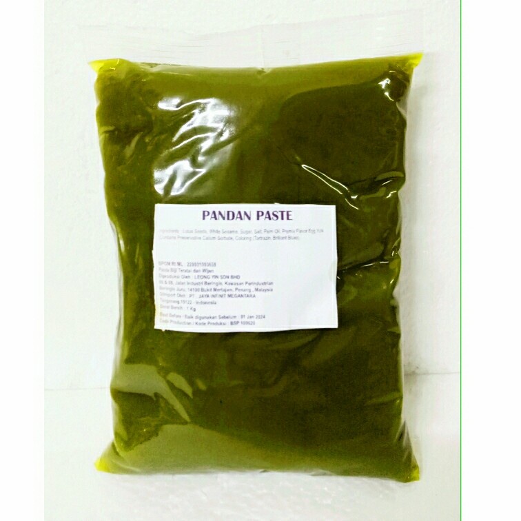 

Leong Yin Mooncake Filling Isian Moon Cake Kue Bulan Import Pandan 1kg