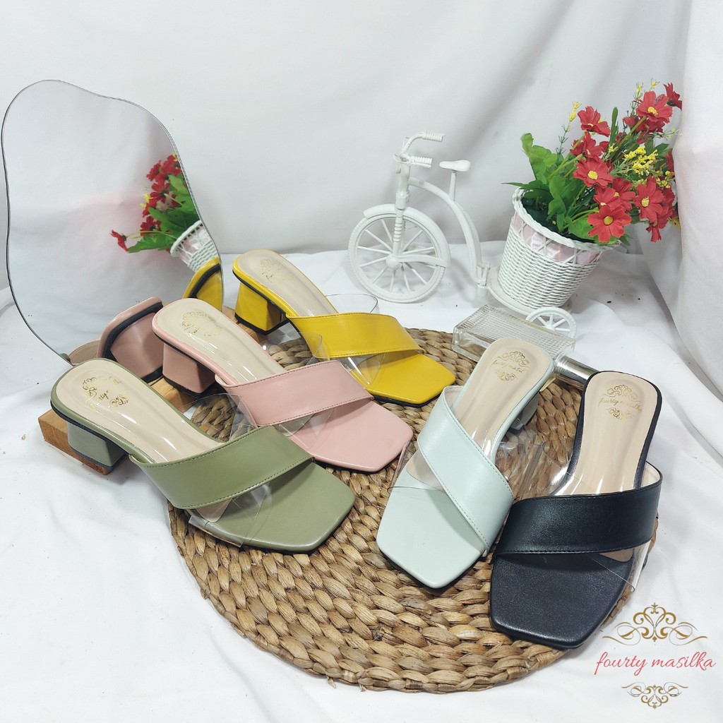 RHM Sandal Wanita Chunky Heels LIONY