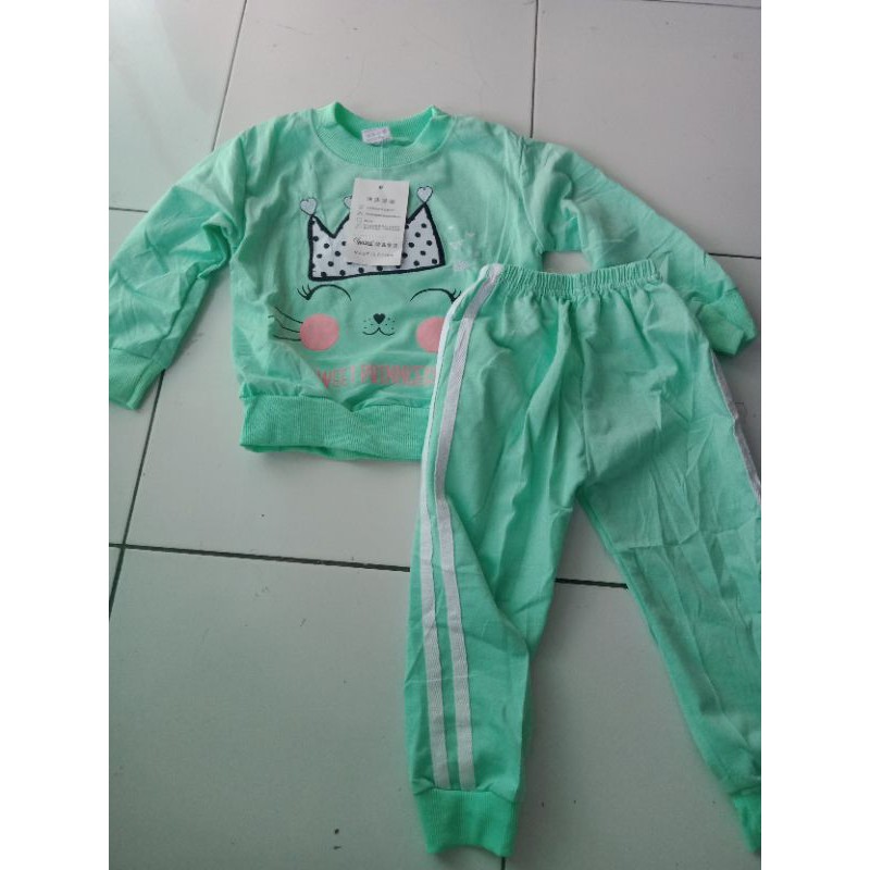 setelan joger anak import 1-4 tahun / baju anak cewek import