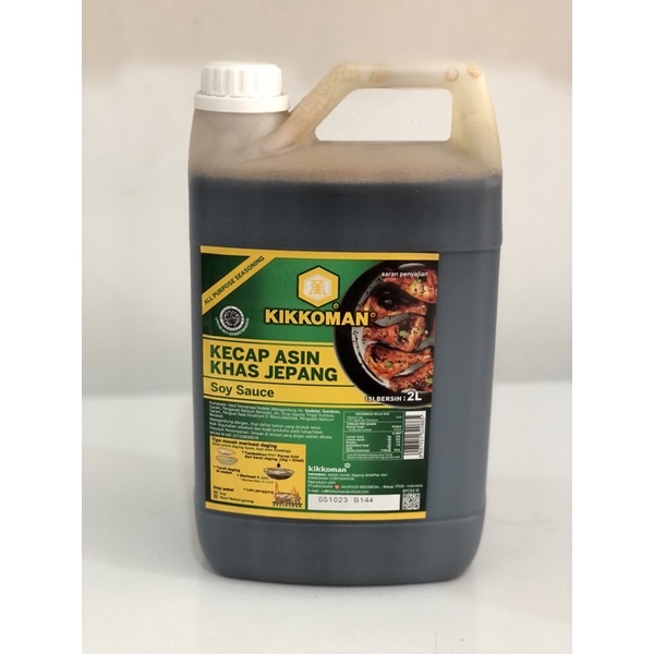 

Kikkoman Kecap Asin khas Jepang / Soy Sauce / All Purpose Seasoning Jerigen 2L 2,2kg