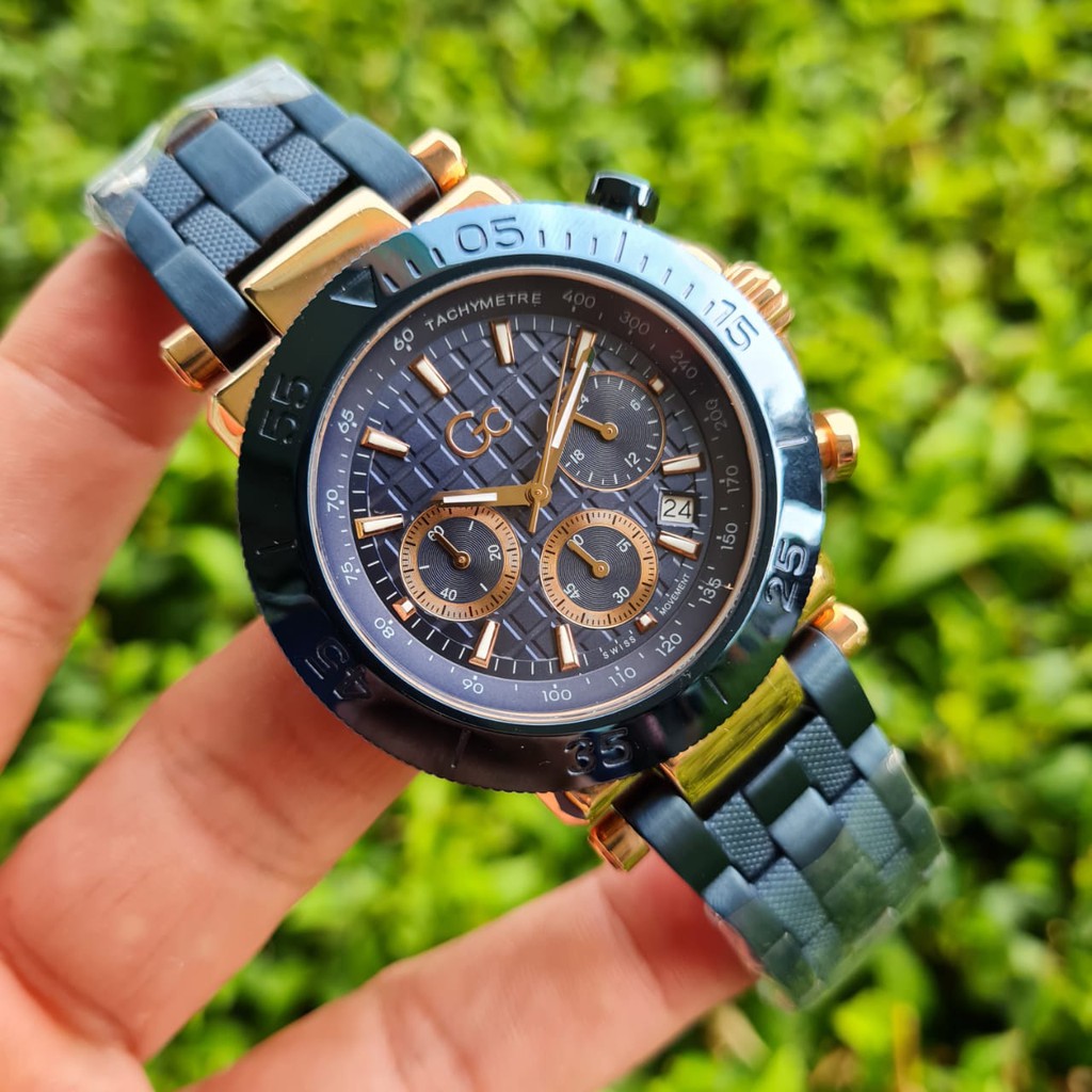 JAM TANGAN PRIA WANITA | RANTAI | KULIT | KARET | MURAH | PRIA gu3ss COLLECTION GC Y70001G7 ALL STEE