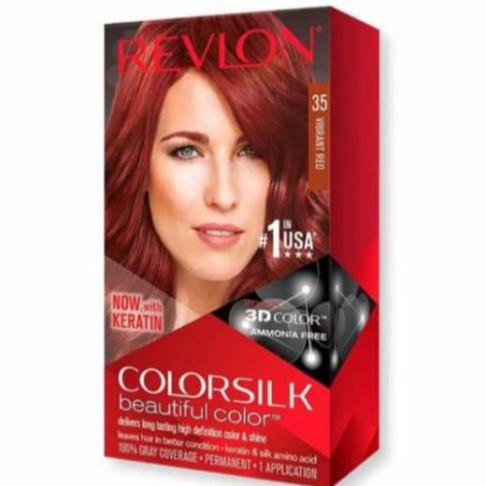 Jual Revlon Colorsilk Cat Rambut - No.35 Vibrant Red | Shopee Indonesia