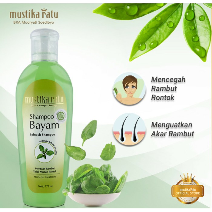 Jual Mustika Ratu Shampoo Bayam 175ml Shopee Indonesia