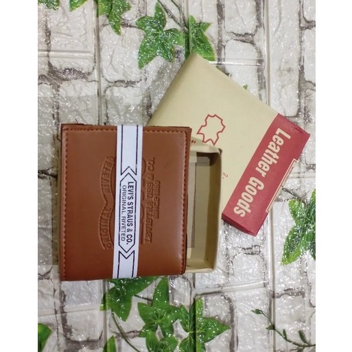 Dompet Pria Murah Bahan pu Leather Goods Paling Laris Free Box