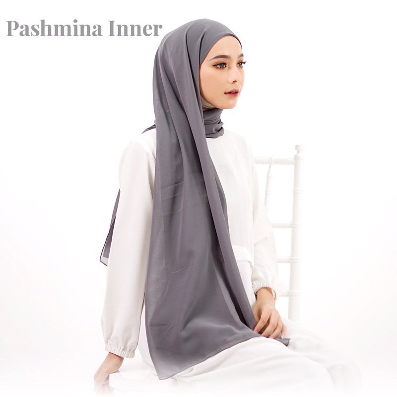 Pashmina Inner 2 in 1 Ceruty Baby Doll Kekinian