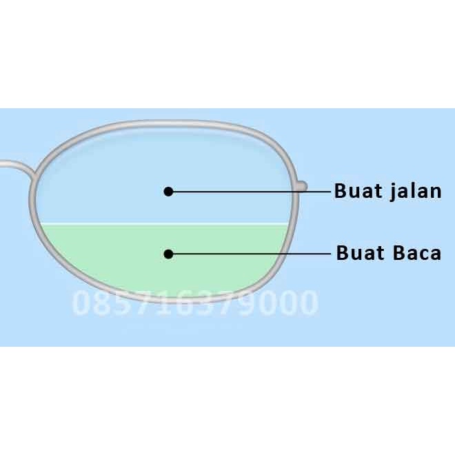 Kacamata Baca Anti Radiasi Blueray Bifocal Plus HALAL ATM 3008 BC KT