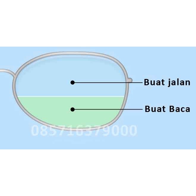 Kacamata Baca Anti Radiasi Blueray Bifocal Plus HALAL ATM 3008 BC KT