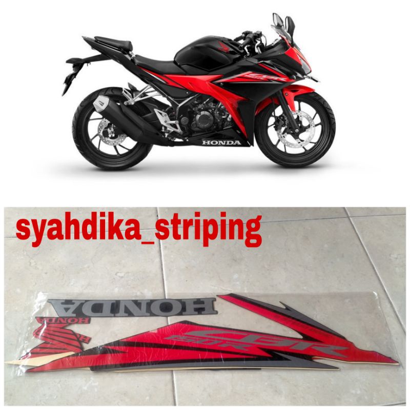 STIKER STRIPING LIS BODY HONDA CBR150 R CBR 150 R FACELIFT 2017 2018 MERAH HITAM GRAD ORI
