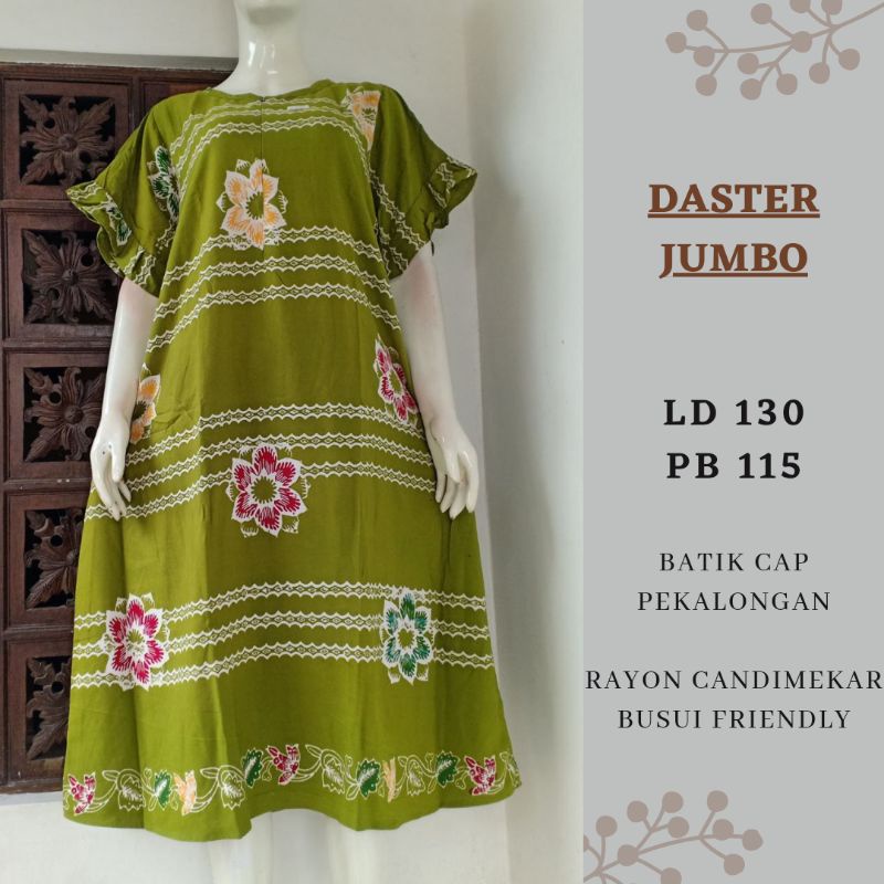 DASTER JUMBO KEKENIAN|DASTER LOWO PEKALONGAN PREMIUM RAYON CANDIMEKAR | COD | MURAH-2