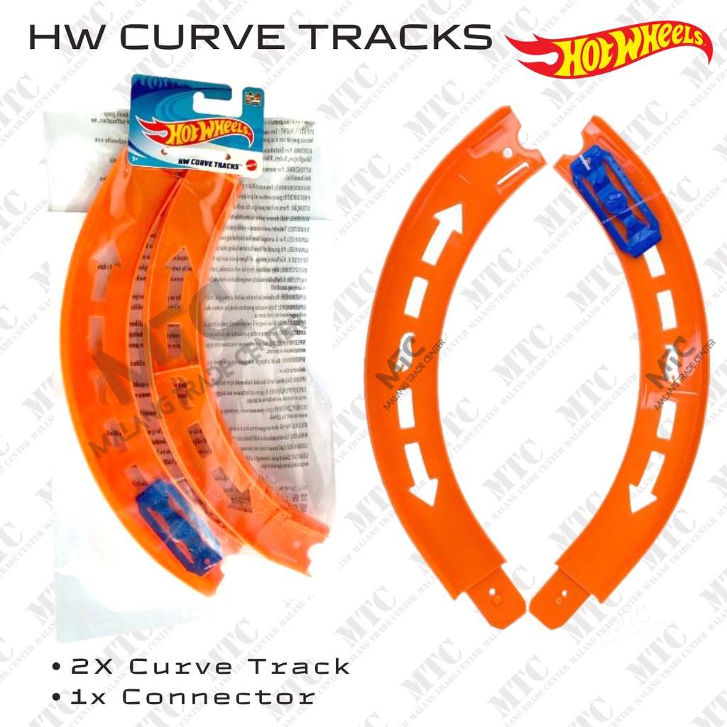 Hot Wheels Curve Tracks Set Track Builder Belokan Track HotWheels Lengkung