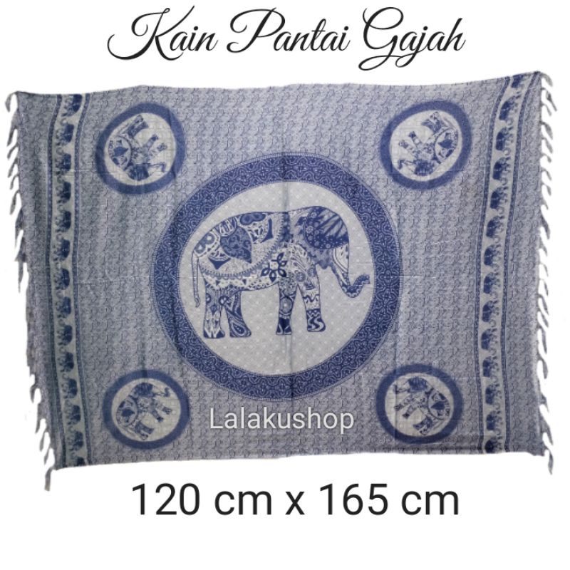Kain Pantai - Kain Bali - Sarung Bali Motif Gajah Stndart