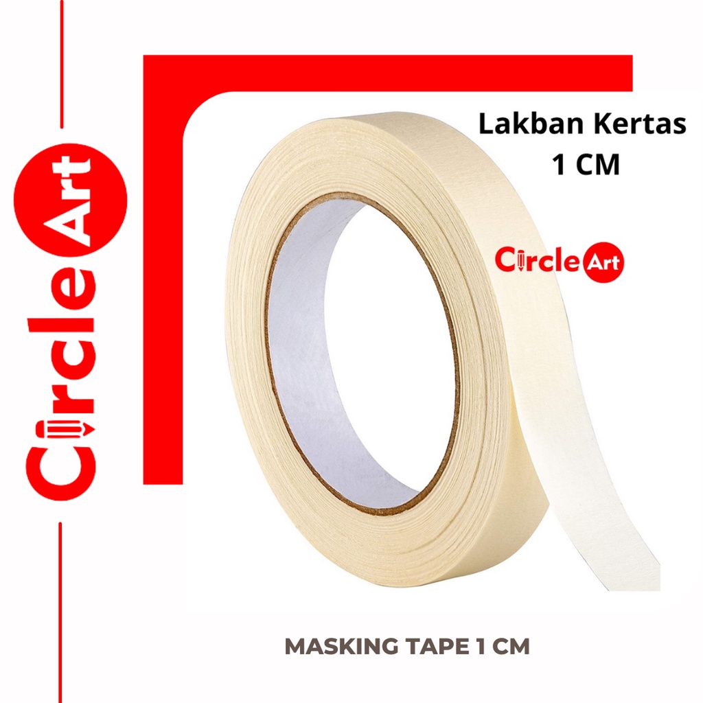 

Masking Tape 1 cm / Lakban Kertas Masking Tape 1 cm / Selotip Kertas / Perekat