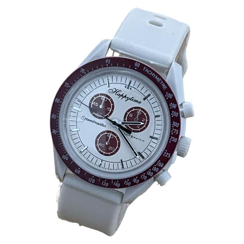 (Cod)Jam Tangan Wanita/Pria Happy Strap Rubber/Karet(Dikirim Jakarta)