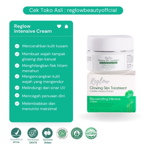 PAKET REGLOW Skincare Original Glow Skin Treatment Perawatan Pemutih Wajah BPOM Cream Penghilang Flek Hitam Toner Kulit Kusam Facial Wash Pembersih Jerawat Kosmetik Reg Glow Beauty Re Glow dr Shindy Putri Official Store Ori-6