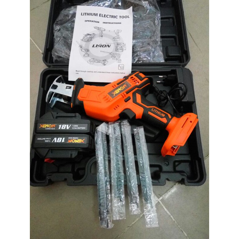 xenon CDRS 1845 mesin reciprocating saw cordless gergaji dc CDRS1845