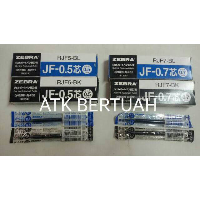 

ISI SARASA PULPEN PEN GEL ZEBRA REFILL REFIL 0.5 0.7