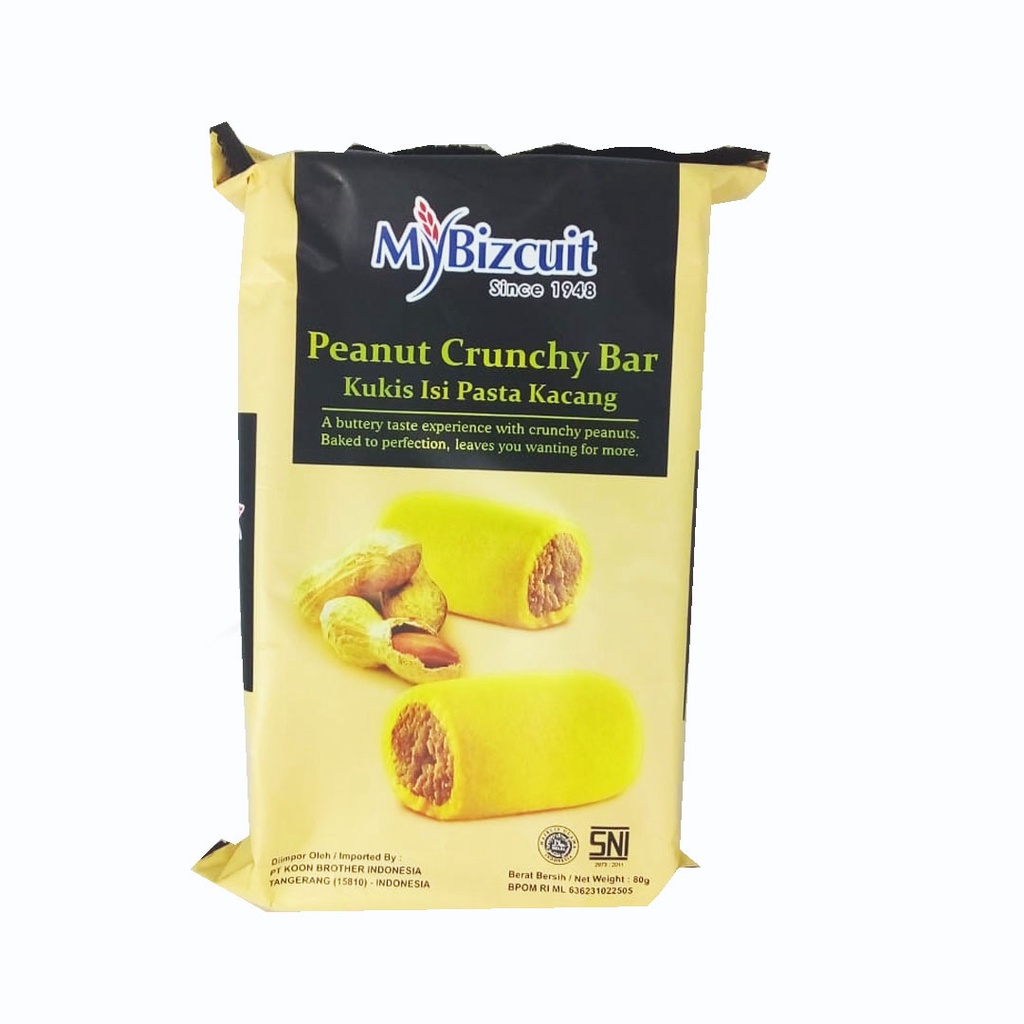 

MY BIZCUIT PEANUT CRUNCHY BAR 80G