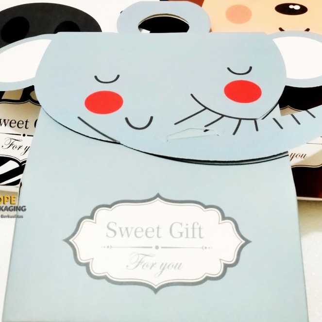 

✨ BISA COD ✨ [5 pcs] Kemasan Paper Box Ultah Anak/ Bentuk Tas Gift Souvenir Snack - SERI 1 GAJAH