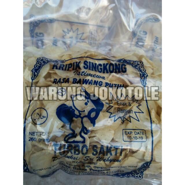 

KRIPIK SINGKONG TURBO SAKTI JUMBO 260GRAM / KERIPIK SINGKONG KHAS MADURA