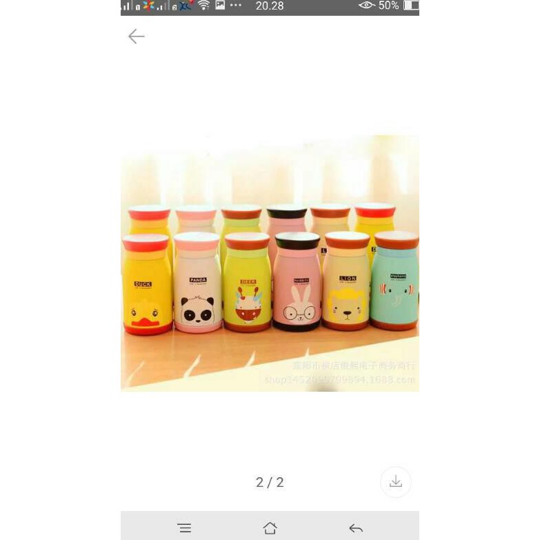 TERMOS KARAKTER KECIL 260 ML